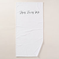 Christian bath towel Jesus loves me