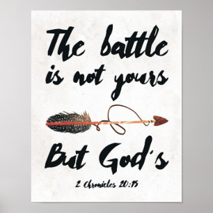 Christian Battle Wall Art Scripture Art Decor