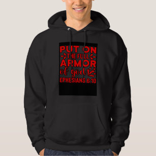 Christian Bible Motivation Armor of God Ephesians  Hoodie