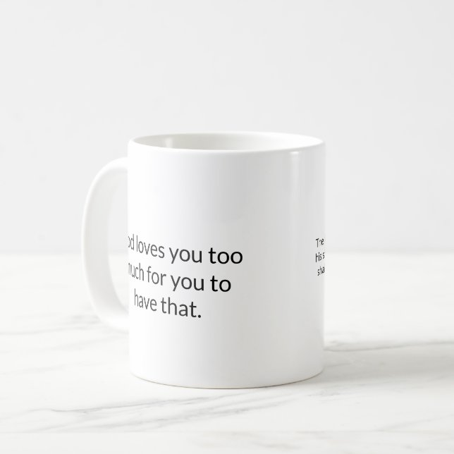 Christian Bible Mug (Front Left)