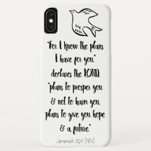 Christian Bible Quote Inspirational Hope Future Case-Mate iPhone Case