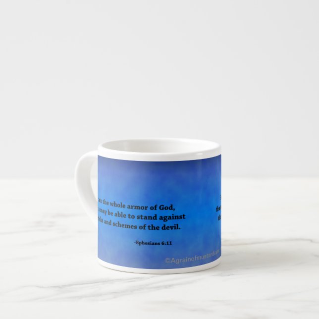 Christian Bible Quotes Espresso Cup (Front Left)