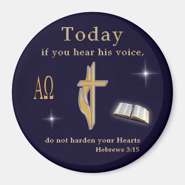 Christian Bible Scripture Magnet (Front)