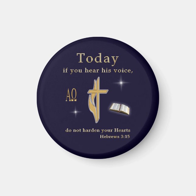 Christian Bible Scripture Magnet (Front)