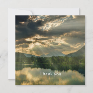 Christian Bible Scripture Thanks Sunlight Lakeside Card