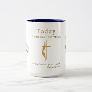 Christian Bible Scripture Two-Tone Coffee Mug