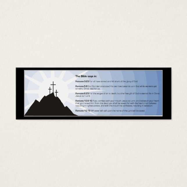 Christian Bible Tract Card (Front)