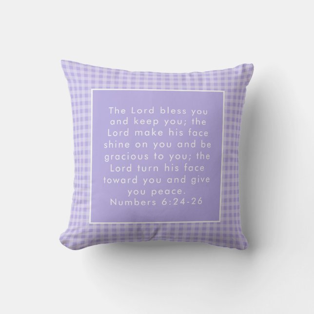 Christian Bible Verse Art  Cushion (Front)