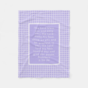 Christian Bible Verse Art  Fleece Blanket