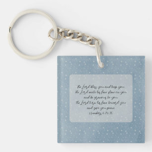 Christian Bible Verse Art Key Ring