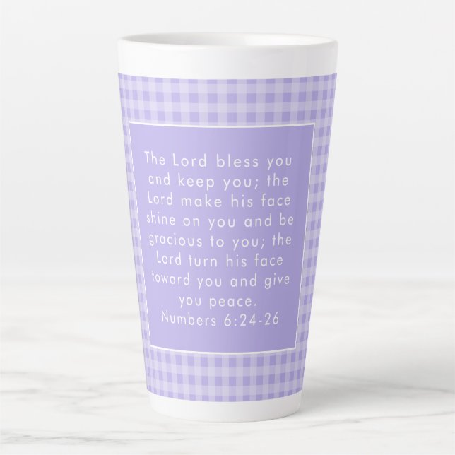 Christian Bible Verse Art  Latte Mug (Front)