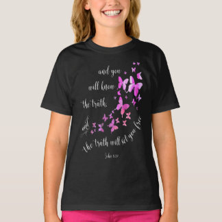Christian Bible Verse Butterfly Women & Girls T-Shirt