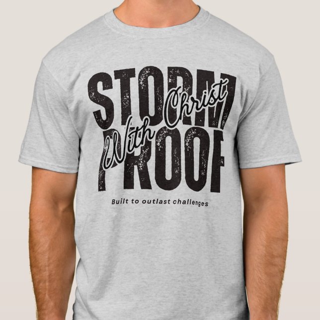 Christian Bible verse Faith Scripture Graphic Grey T-Shirt (Creator Uploaded)