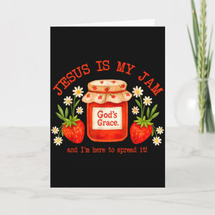 Christian Bible Verse Faith Strawberry Jesus Is My Card