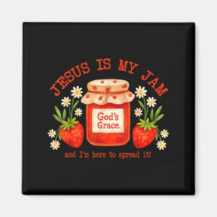 Christian Bible Verse Faith Strawberry Jesus Is My Magnet