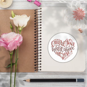 Christian Bible Verse ✝️  Guard Your Heart  Classic Round Sticker