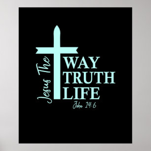 Christian Bible Verse John Poster