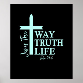 Christian Bible Verse John Poster