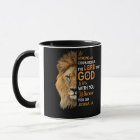 Christian Bible Verse Joshua 1 9 Lion Faith