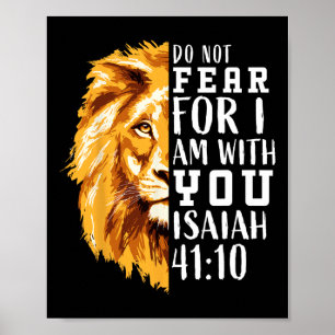 Christian Bible Verse Lion Of Judah For Children A Poster