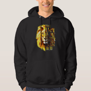Christian Bible Verse Men Dad Lion Of Judah Back P Hoodie