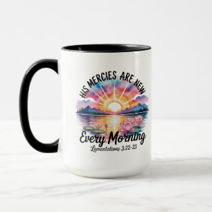 Christian, Bible Verse Mug, His Mercies Are New  Mug