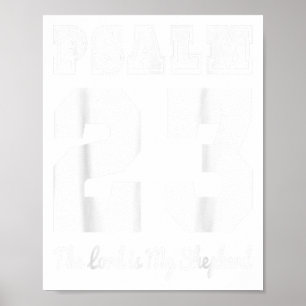 Christian Bible Verse Psalm 23 The Lord Is My Shep Poster