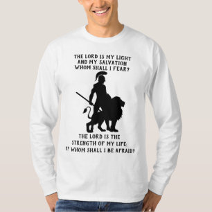 Christian Bible Verse Psalm 27 T-Shirt