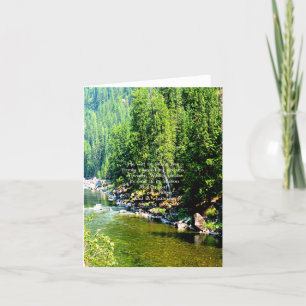 Christian Bible Verse Scripture Forest Card