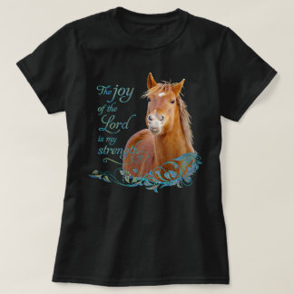 Christian Bible Verse Smiling Horse T-Shirt