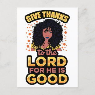 Christian black women, church love God Jesus sista Holiday Postcard