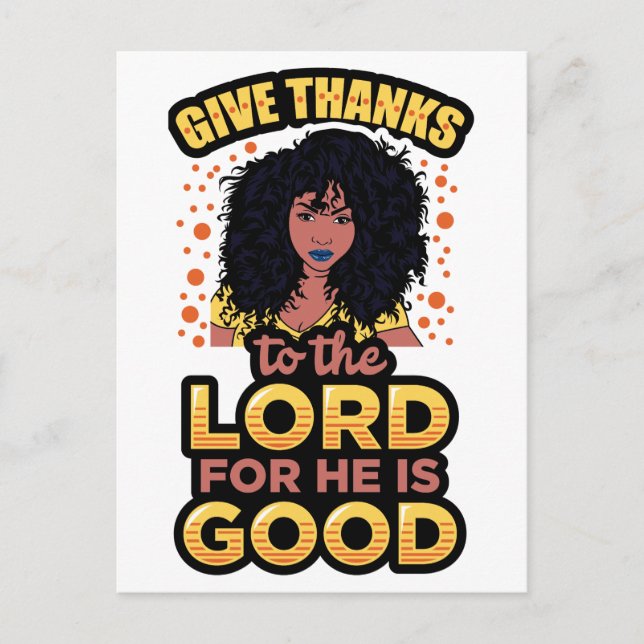 Christian black women, church love God Jesus sista Holiday Postcard (Front)