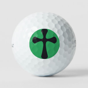 Christian blue cross golf balls