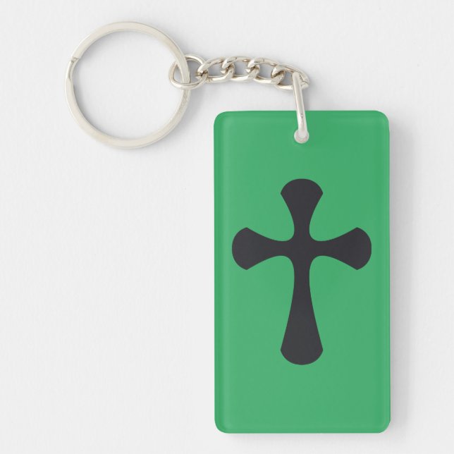 Christian blue cross key ring (Front)