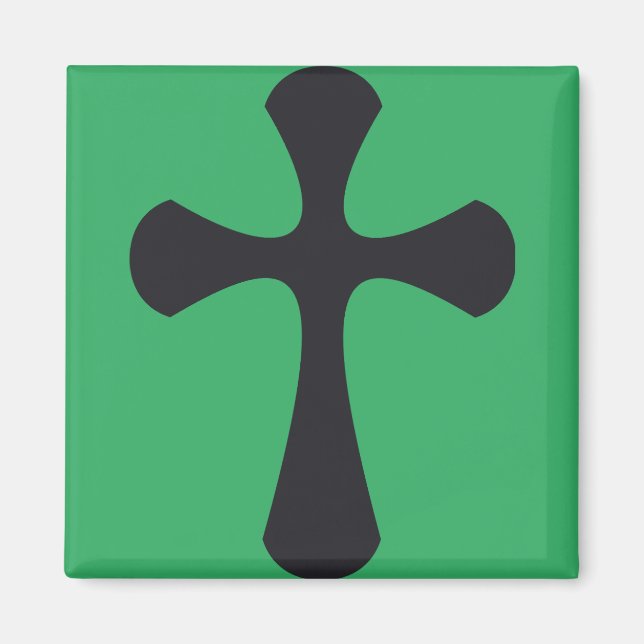 Christian blue cross magnet (Front)