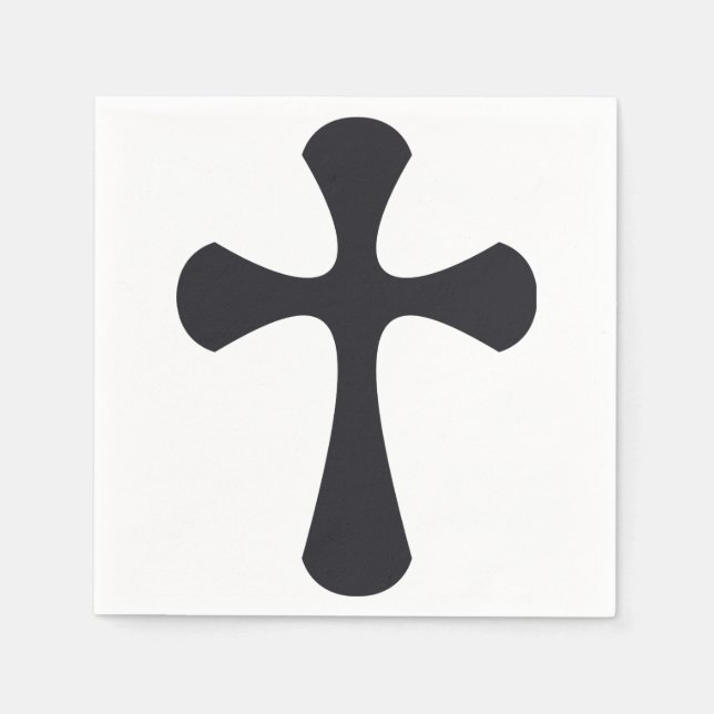 Christian blue cross napkin (Front)