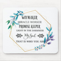 Christian Blue Floral Wreath