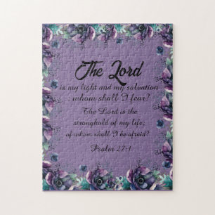Christian Botanical Triptych Wall Art Jigsaw Puzzle