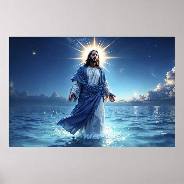 Christian bright art Jesus Christ faith hope art Poster (Front)