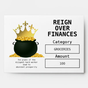 Christian Budget REIGN OVER FINANCES Cash Envelope