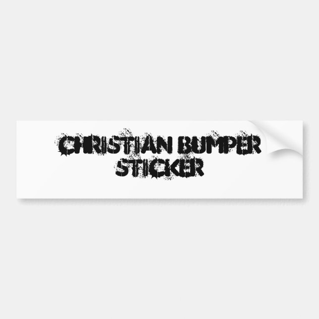 Christian Bumper Sticker (Front)