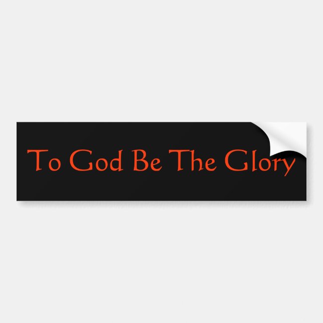 Christian Bumper Sticker (Front)