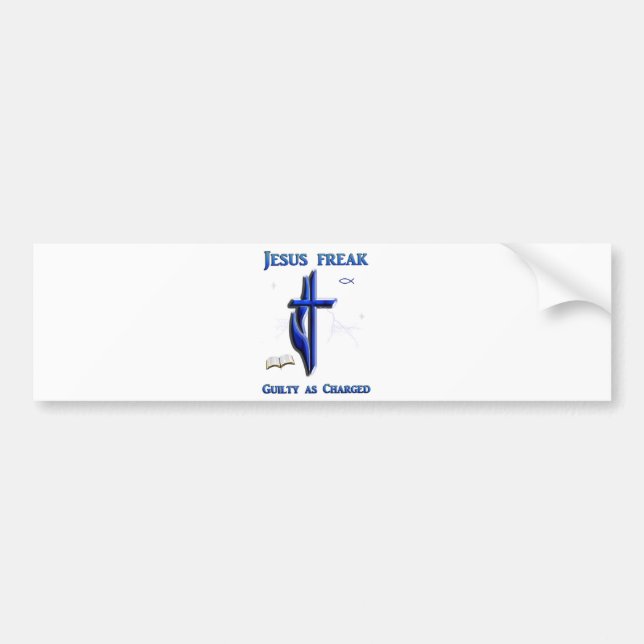 Christian bumper stickers Jesus freak (Front)