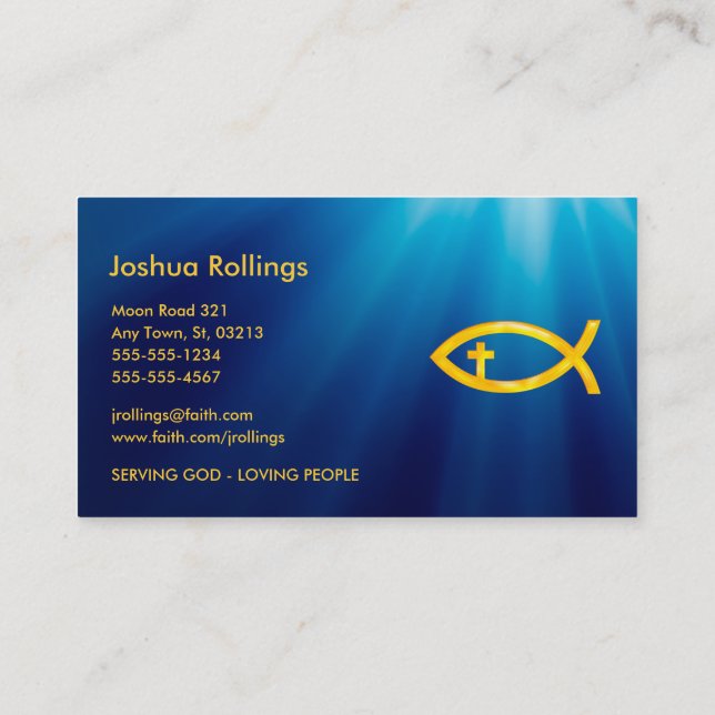 Christian Business Card (Back)