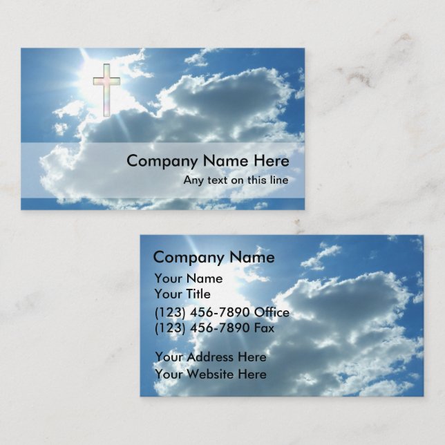 Christian Business Cards (Front/Back)