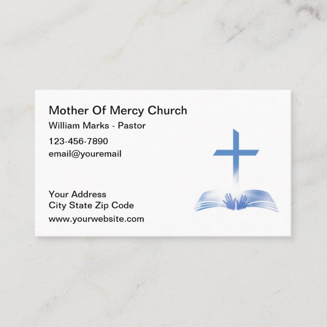Christian Business Cards Simple Design (Front)
