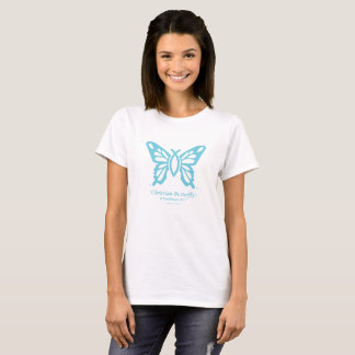 "Christian Butterfly" T-shirt Teal logo