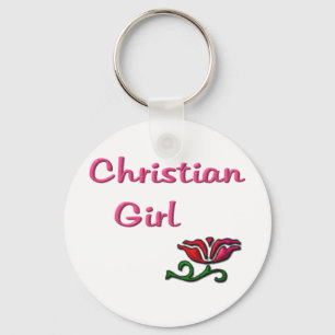 Christian buttons key ring