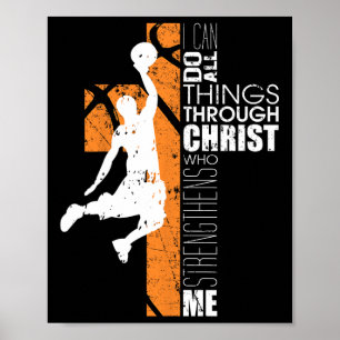 Christian Bysketbyll Boys Girls Gift Philippians 4 Poster