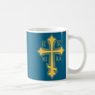Christian Byzantine Cross Ic Xc Nika - Jesus Chris Coffee Mug